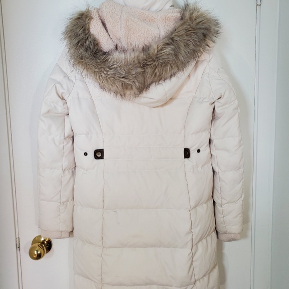 Cream Ralph lauren down/fowl filled winter coat. Xs - Picture 2 of 11